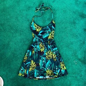 Multi color island mini dress